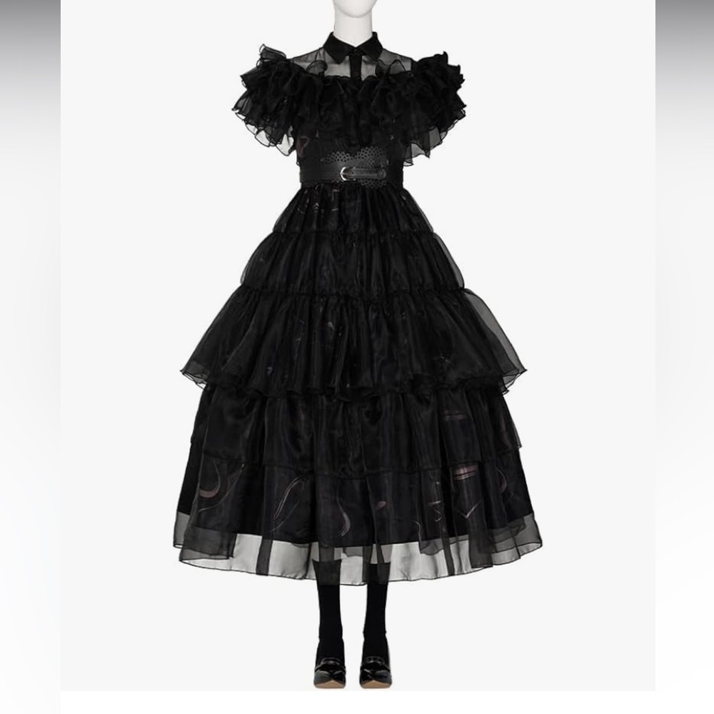 Netflix Wednesday Prom Dance Halloween Costume NEW